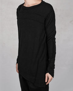La haine inside us - Asymmetric stretch jersey sweater - Stilett.com