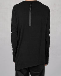 La haine inside us - Asymmetric stretch jersey sweater - Stilett.com