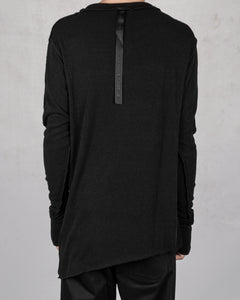 La haine inside us - Asymmetric stretch jersey sweater - Stilett.com