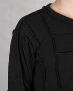 La haine inside us - Asymmetric stretch jersey sweater - https://stilett.com/