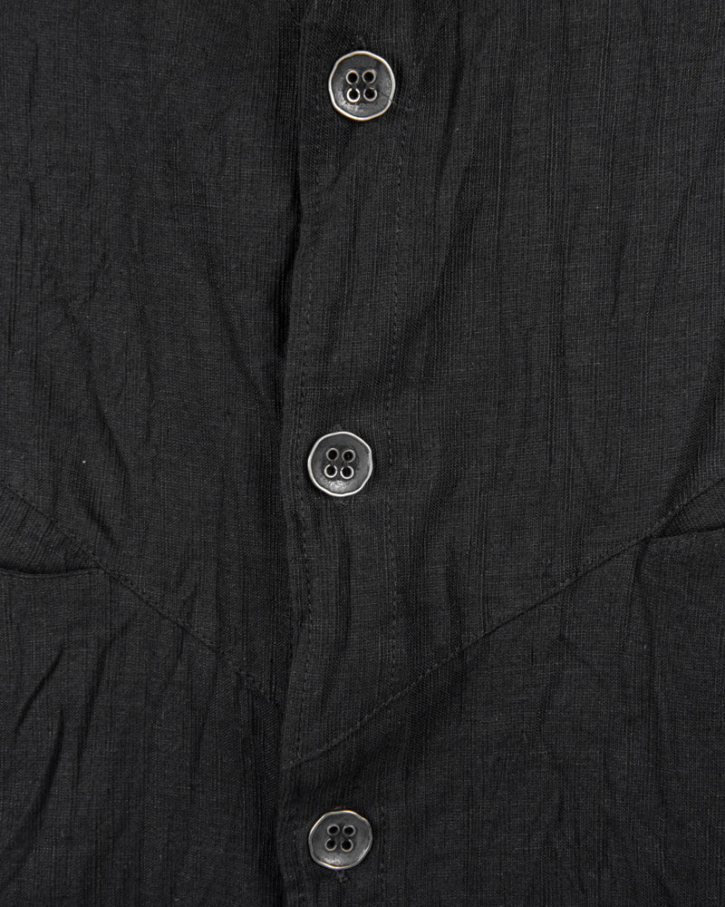 La haine inside us - Buttoned linnen vest - Stilett.com