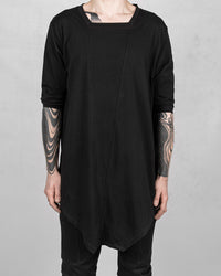 Cadet asymmetric oversize cotton tshirt