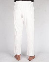 La haine inside us - Cotton trousers white - Stilett.com