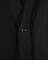 Crumpled linen cotton trench