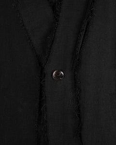 Crumpled linen cotton trench