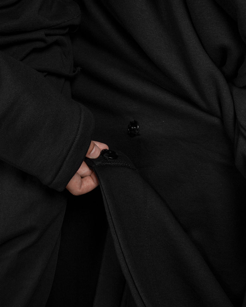 La haine inside us - Doubled carbonbrasch fleece coat - https://stilett.com/