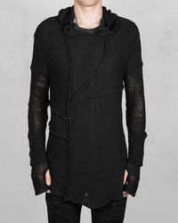 Dubz knitted hood sweater