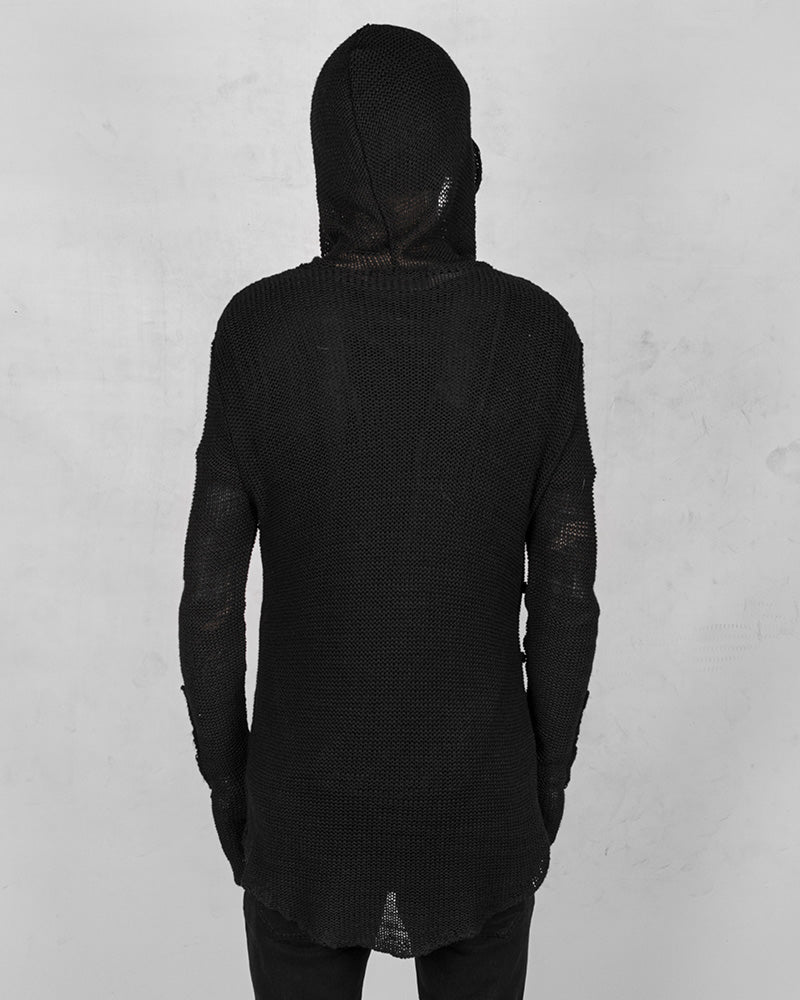 Dubz knitted hood sweater