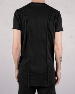 Flamed jersey t-shirt black