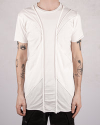 Flamed jersey t-shirt white