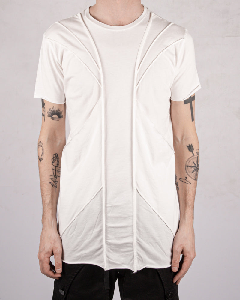 Flamed jersey t-shirt white