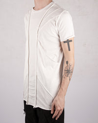 Flamed jersey t-shirt white
