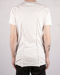 Flamed jersey t-shirt white