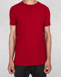 Xagon - Flammed cotton tshirt red - Stilett.com