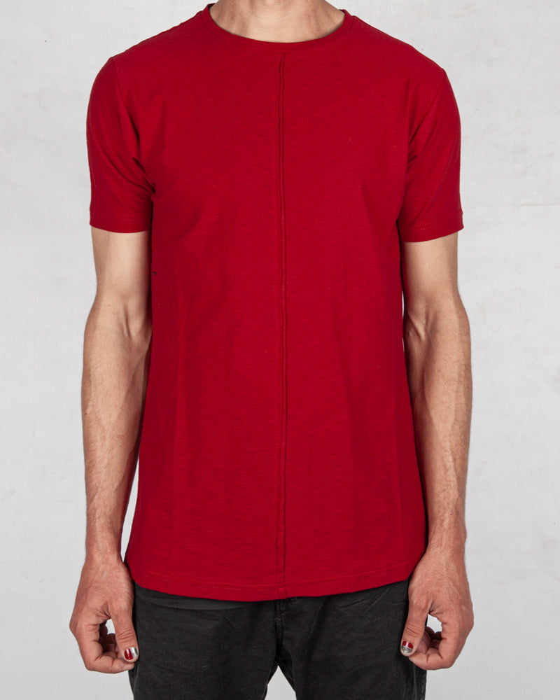 Xagon - Flammed cotton tshirt red - Stilett.com
