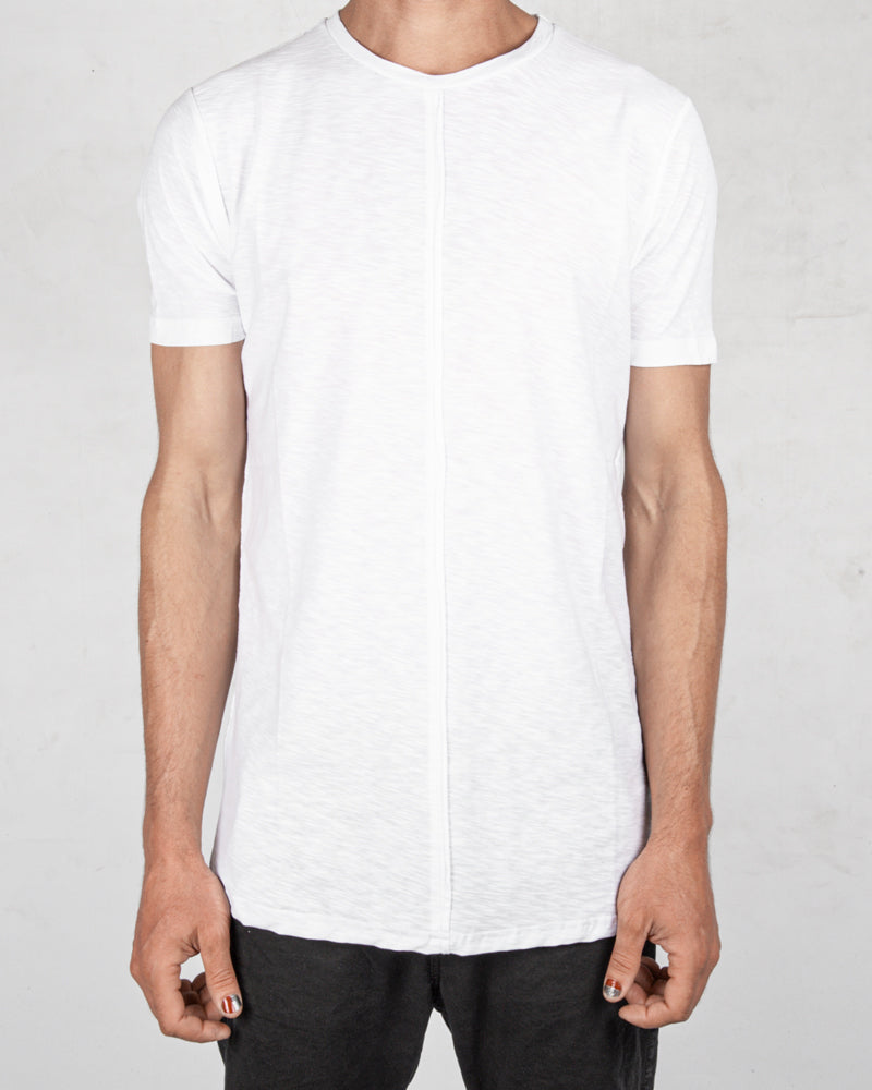 Xagon - Flammed cotton tshirt white - Stilett.com