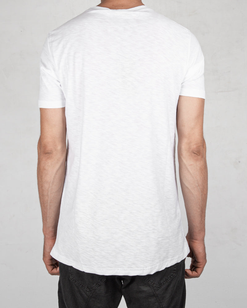 Xagon - Flammed cotton tshirt white - Stilett.com