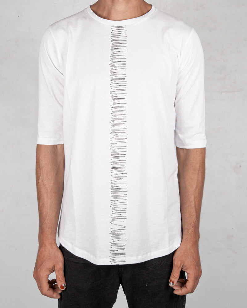 La haine inside us - Frontal seam tshirt regular white - Stilett.com