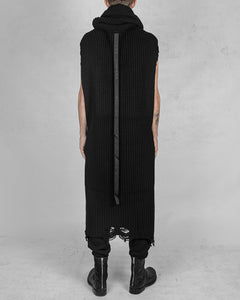 High neck knit sweater