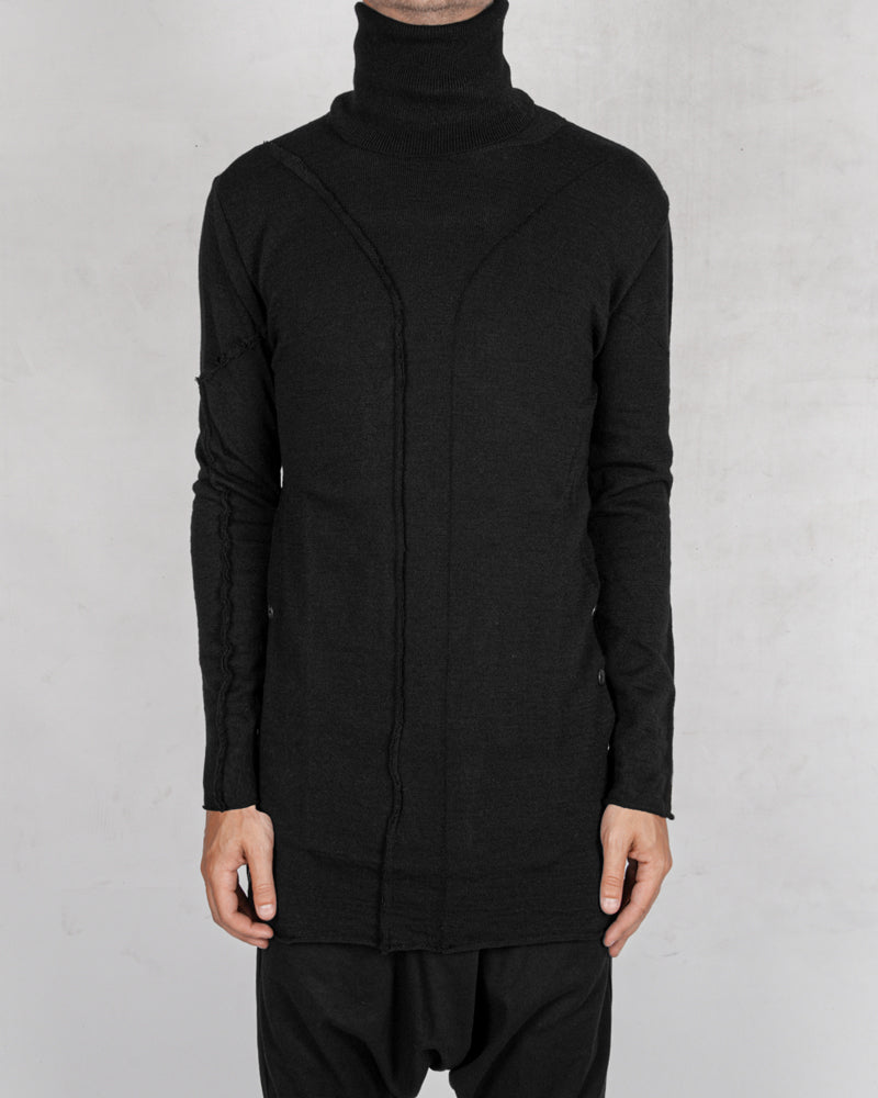 La haine inside us - High neck wool sweater - Stilett.com