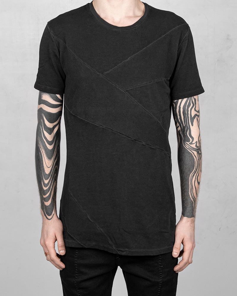 Jhus regular cotton & fine rib cold dyed tshirt