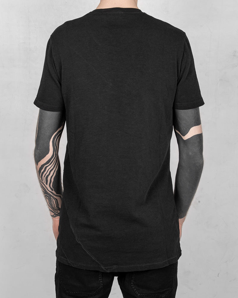 Jhus regular cotton & fine rib cold dyed tshirt