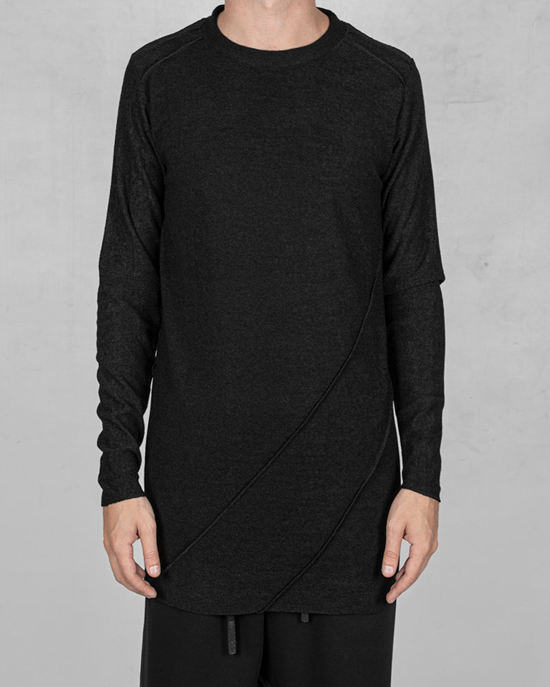 Knit long sleeve sweater