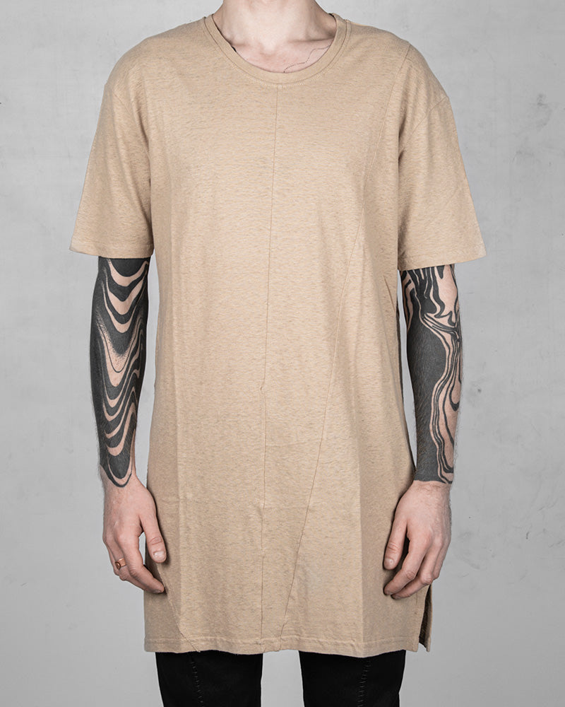 Krept regular linen cotton tshirt beige