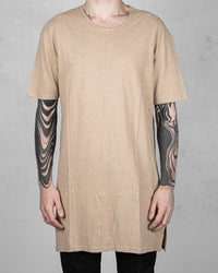 Krept regular linen cotton tshirt beige