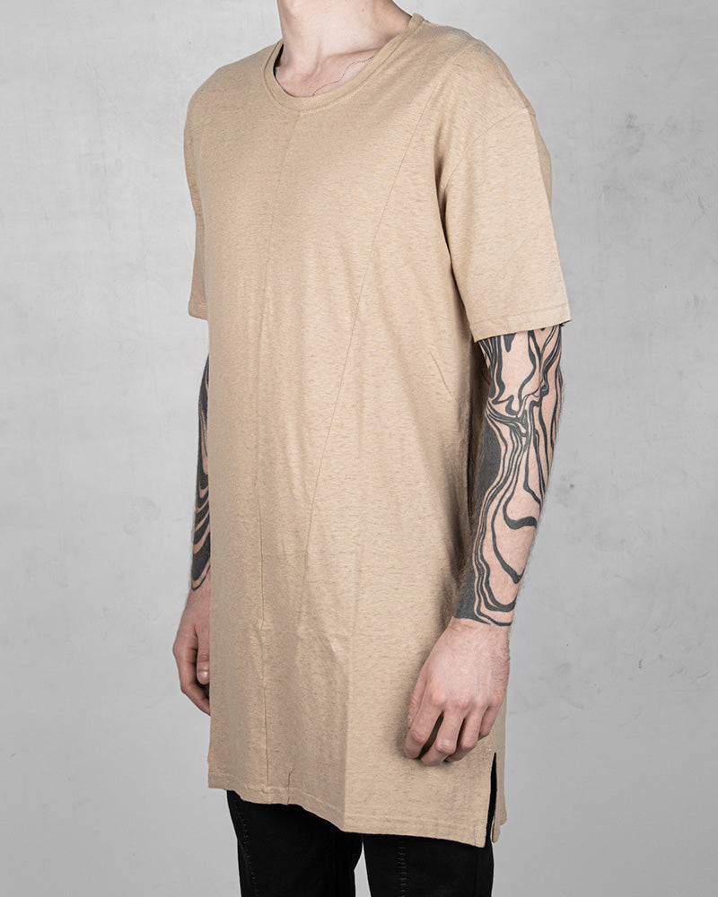 Krept regular linen cotton tshirt beige