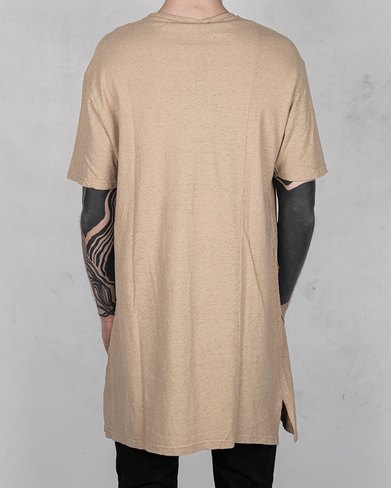 Krept regular linen cotton tshirt beige