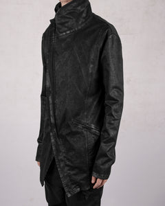 Laminated cotton gabardina jacket