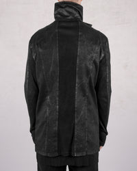 Laminated cotton gabardina jacket