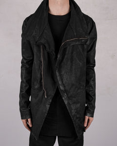 Laminated cotton gabardina jacket