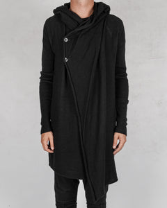 La haine inside us - Long asymmetric wool cardigan - Stilett.com
