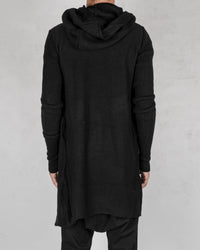 La haine inside us - Long asymmetric wool cardigan - Stilett.com