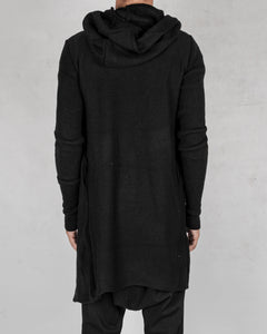 La haine inside us - Long asymmetric wool cardigan - Stilett.com