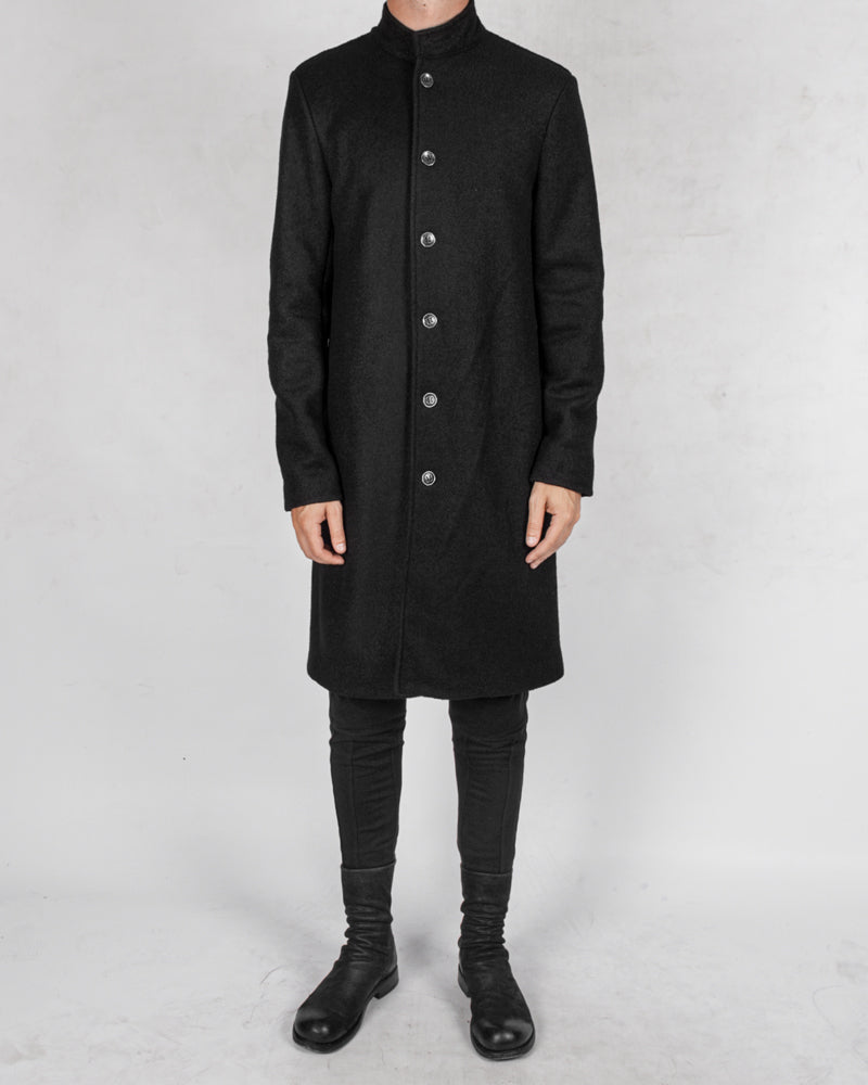 La haine inside us - Long korean neck wool coat - Stilett.com