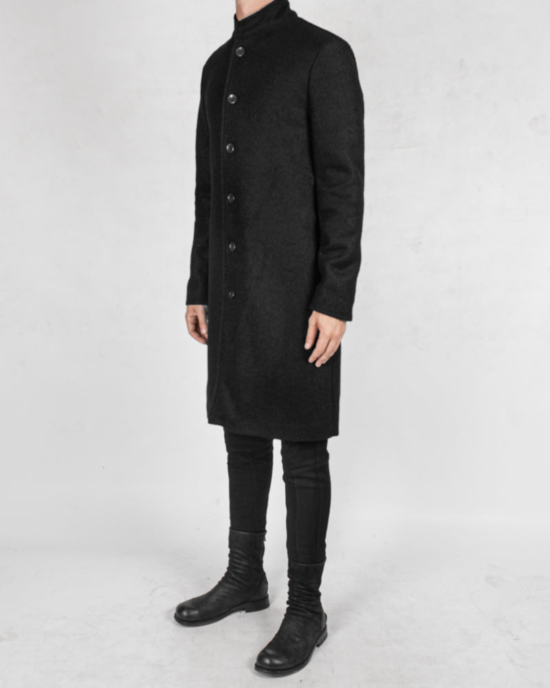 La haine inside us - Long korean neck wool coat - Stilett.com