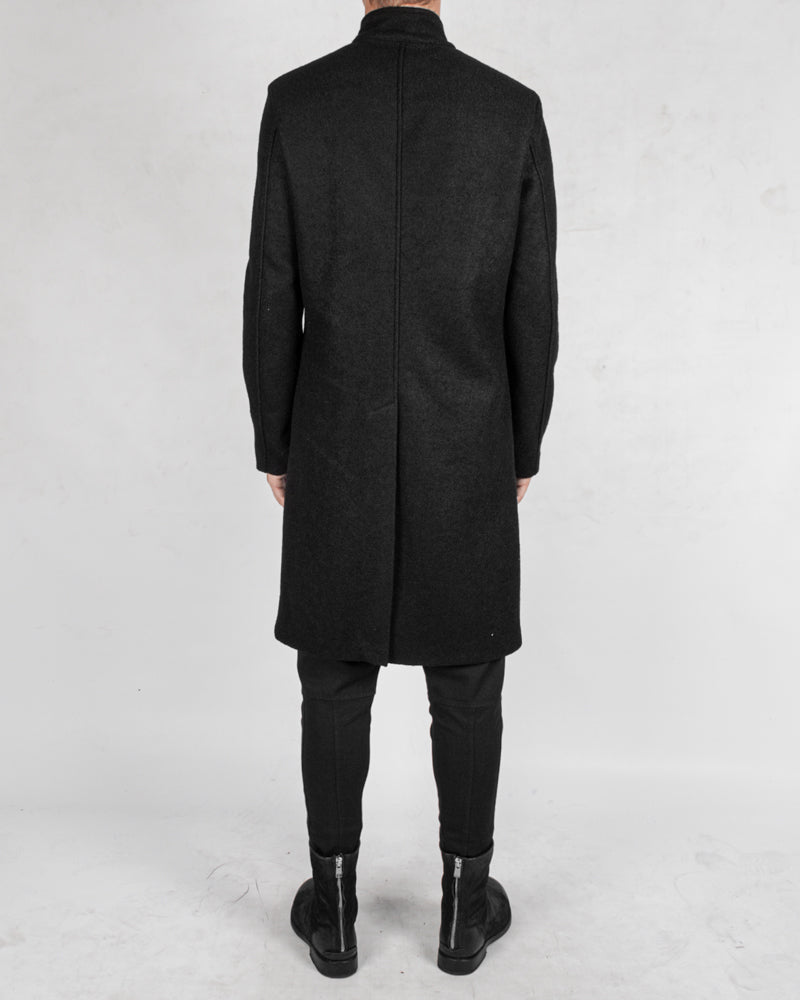 La haine inside us - Long korean neck wool coat - Stilett.com