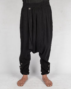 La haine inside us - Low crotch cotton trousers - Stilett.com
