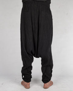 La haine inside us - Low crotch cotton trousers - Stilett.com