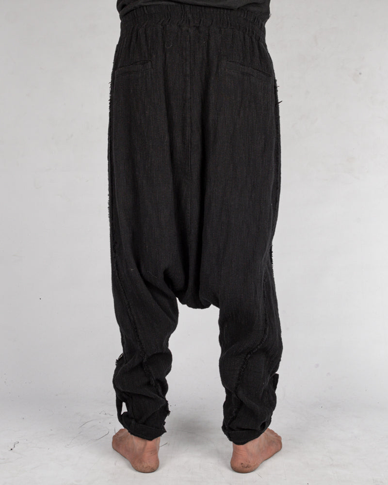 La haine inside us - Low crotch cotton trousers - Stilett.com