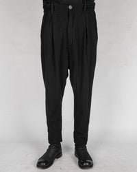 La haine inside us - Low crotch cotton trousers - Stilett.com