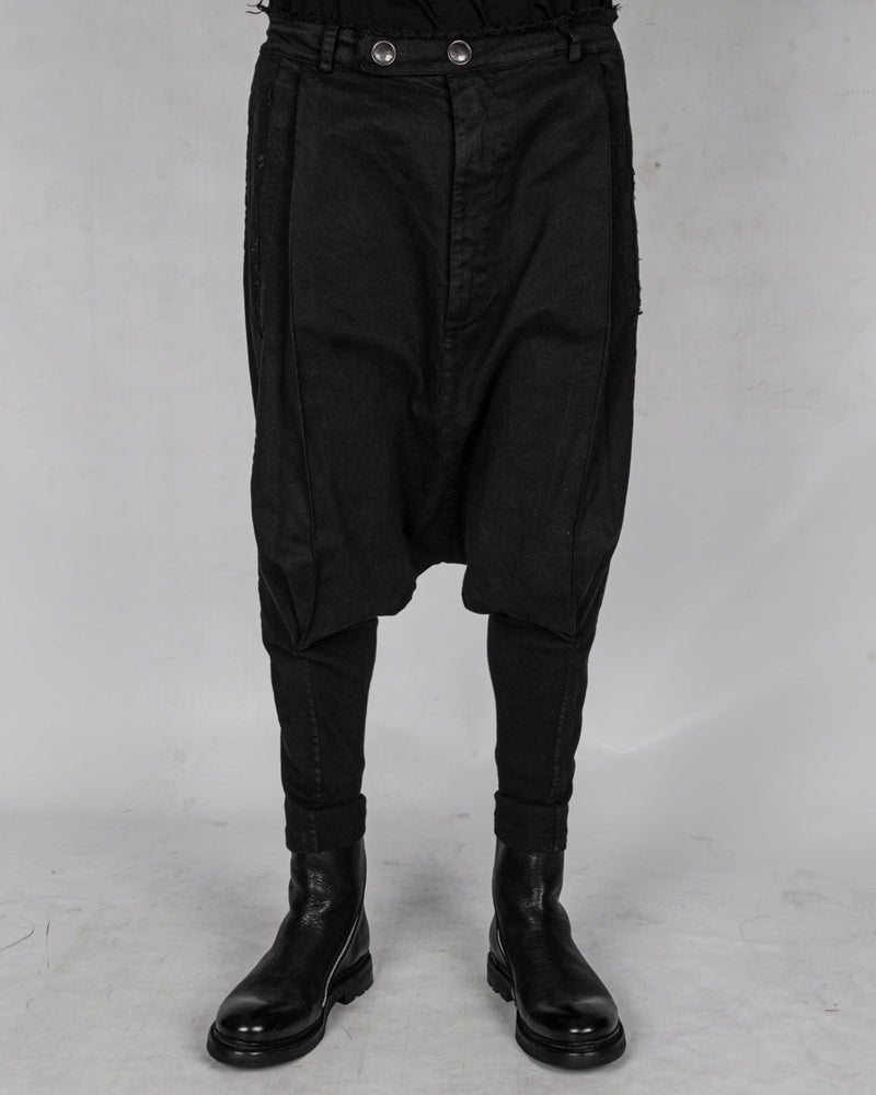 La haine inside us - Low crotch gabardina cotton trouser - Stilett.com