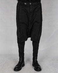 La haine inside us - Low crotch gabardina cotton trouser - Stilett.com