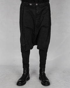 La haine inside us - Low crotch gabardina cotton trouser - Stilett.com