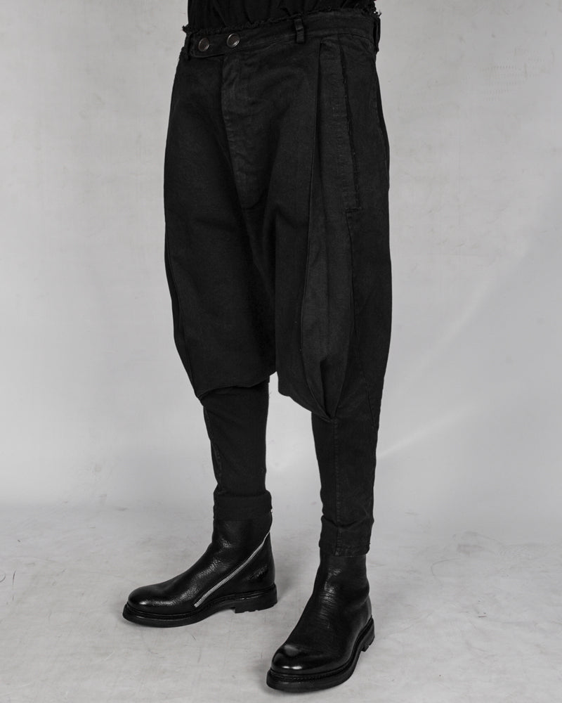 La haine inside us - Low crotch gabardina cotton trouser - Stilett.com