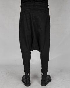 La haine inside us - Low crotch gabardina cotton trouser - Stilett.com