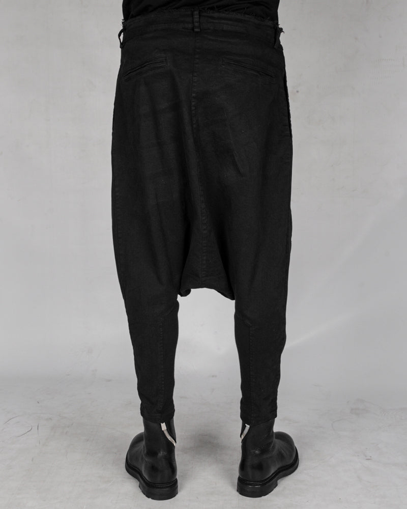 La haine inside us - Low crotch gabardina cotton trouser - Stilett.com
